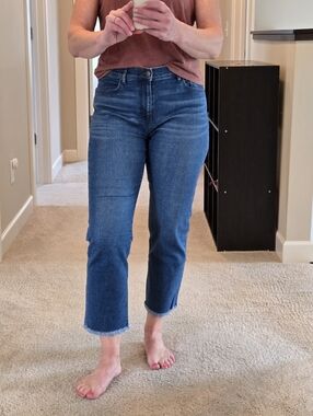 LOFT Medium Blue Denim Capri Jeans